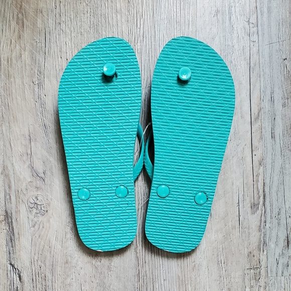 Aqua Flip Flops - S - Picture 2 of 5